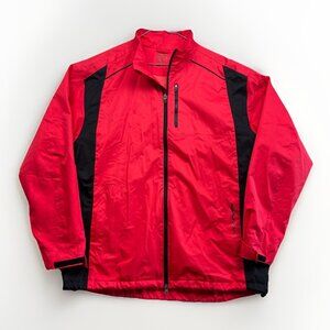 Snake Eyes Weather-18 Wind Shirt Mens 2XL Full Zip Golf Windbreaker Red / Black*